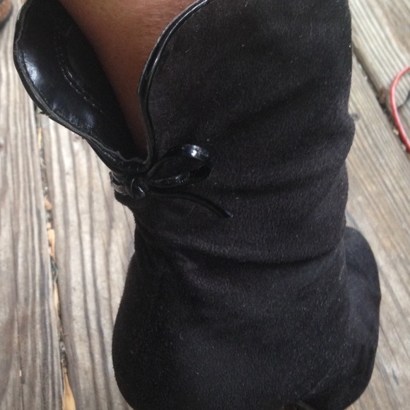 🔥Sale! Black faux suede boots - Picture 3 of 8